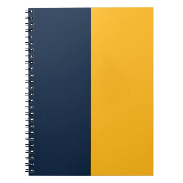 Navy & Gold CUSTOM Notebook (Front)