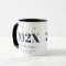 navy gold graduation elegant script modern mug