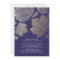 Navy Gold Leaves Vintage Fall Wedding