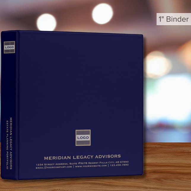 Navy Gold Square Logo Binder (Creator Uploaded)