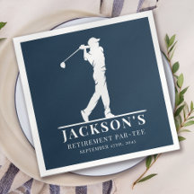 Navy Golf Themed Retirement Par-tee