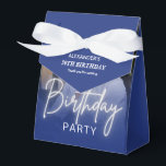 Navy Gradient Photo 30th Birthday Party Favor Box<br><div class="desc">Navy Gradient Photo 30th Birthday party Favor Box</div>