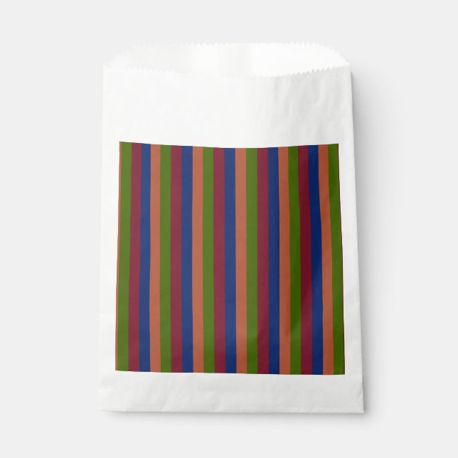 Navy Green Favour Bag (Front)