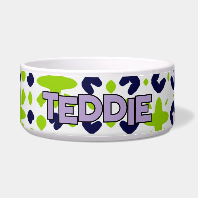 Navy Green Purple Playful Geometric Design (Front)