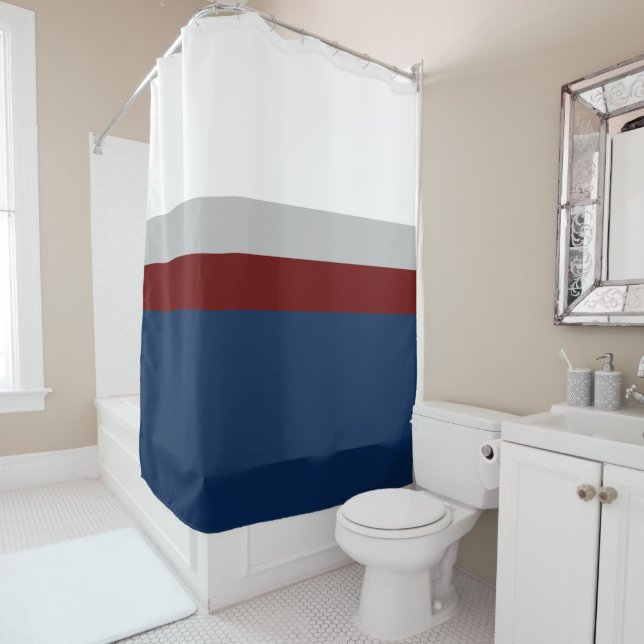 Navy, Grey Burgundy Colorblock (In Situ)