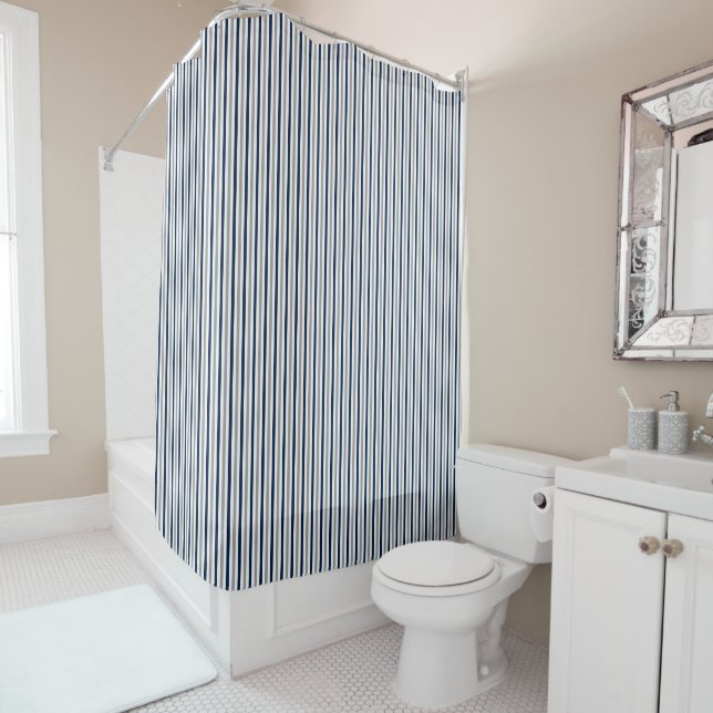 Navy & Grey Striped (In Situ)