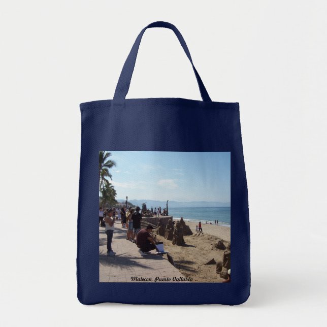 Navy Grocery Bag Malecon (Front)