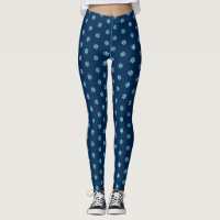 Navy holiday modern turquoise snowflake pattern