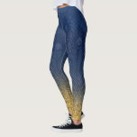 Navy Indigo Blue Glitter Gold Peacock Feather Leggings<br><div class="desc">Modern Trendy Navy Indigo Blue & Glitter Gold Peacock Feather Designer Women's Leggings. **Coordinated items can be found in the collection showing below or by pasting this url into your browser: https://www.zazzle.com/collections/navy_indigo_blue_glitter_gold_feather_design-119701342847923071?rf=238919973384052768&CMPN=share_dclit&lang=en&social=true</div>