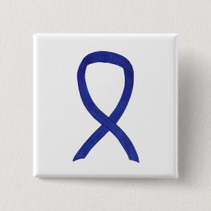 Navy, Indigo, Dark Blue Awareness Ribbon Pin