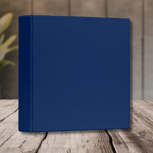 Navy Indigo Solid Colour Classic and Elegant Binder