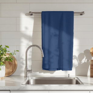 Navy Indigo Solid Colour   Classic and Elegant Kitchen Towel
