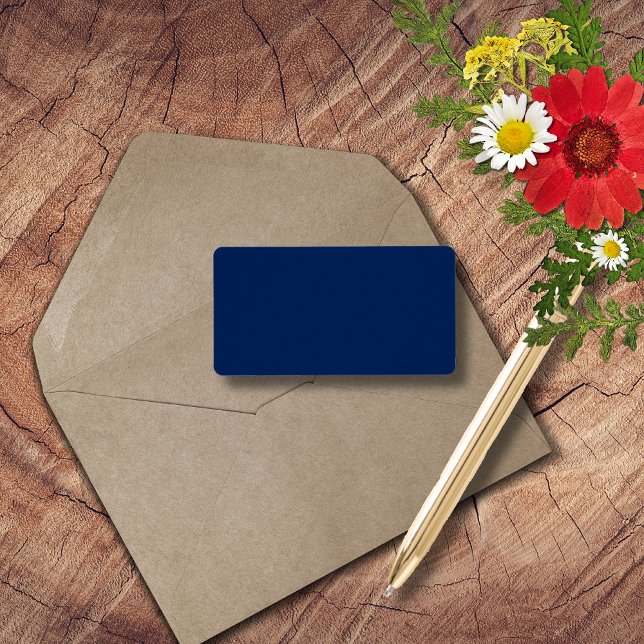 Navy Indigo Solid Colour | Classic and Elegant Label (Creator Uploaded)