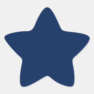 Navy Indigo Solid Colour Classic and Elegant Star Sticker