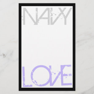 Navy Love Stationary Stationery