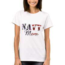 Navy Mom American Flag