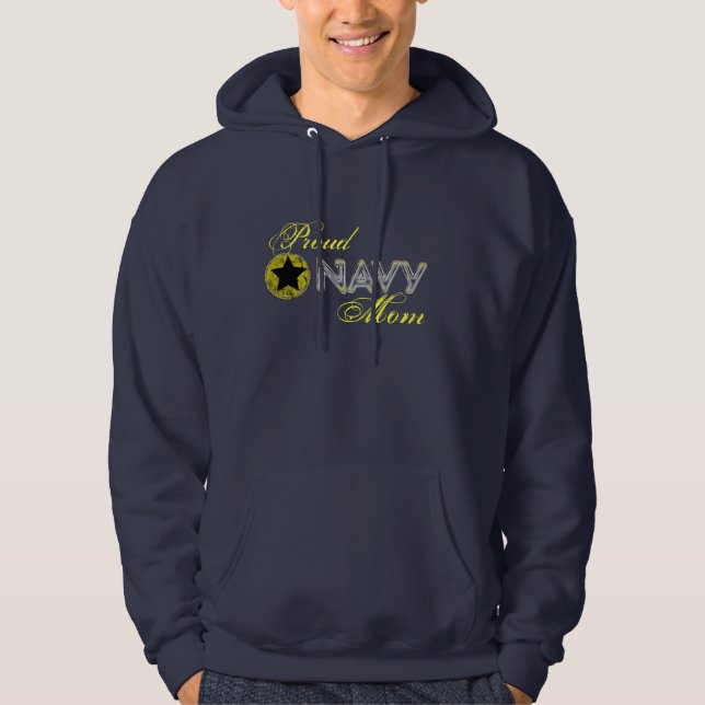 Navy mom hoodie (Front)