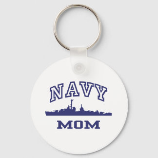 Navy Mom Keychain