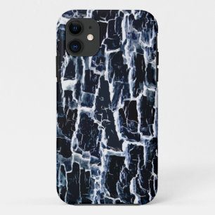 Navy Nature Abstract iPhone 11 Case