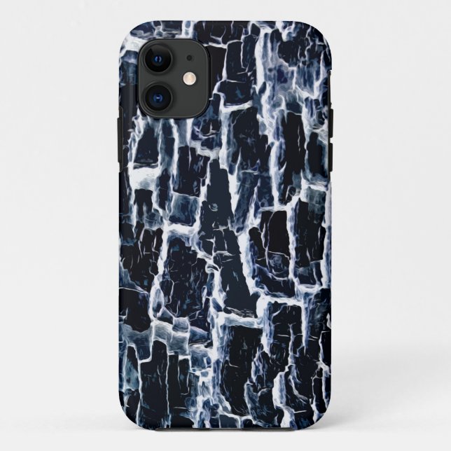 Navy Nature Abstract Case-Mate iPhone Case (Back)