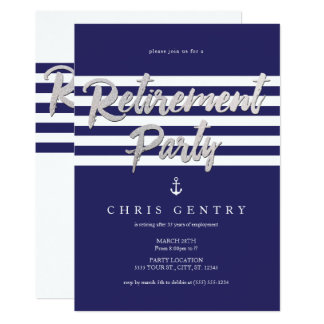 Nautical Retirement Invitations 10