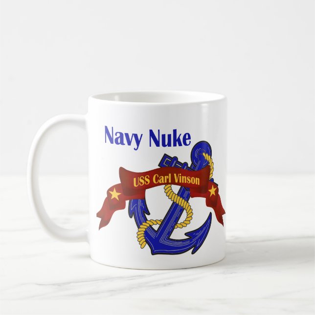 Navy Nuke ~ USS Carl Vinson Coffee Mug (Left)