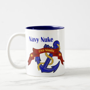 Navy Nuke ~ USS Nimitz Two-Tone Coffee Mug