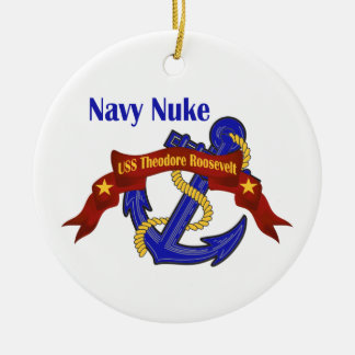 Navy Nuke USS Theodore Roosevelt Ceramic Ornament
