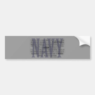 navy oath bumper sticker