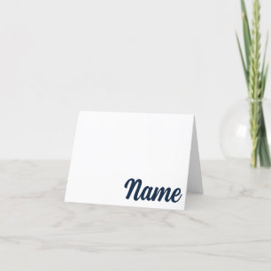NAVY, ORANGE Auburn, Alabama Personalized Card