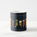 NAVY PASTEL RED GREEN STAR CHIRSTMAS STOCKINGS COFFEE MUG<br><div class="desc">If you need any further customisation please feel free to message me on yellowfebstudio@gmail.com.</div>