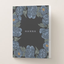 Navy Peony Floral Classic Chic