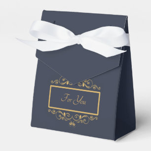 Navy Personalised Favour Box