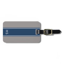 Navy Personalized Luggage Tag