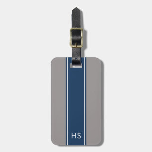 Navy Personalized Luggage Tag