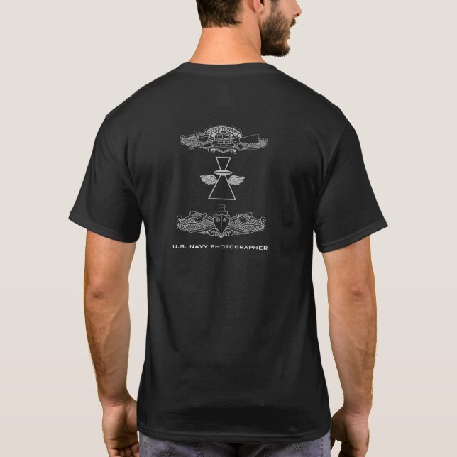 NAVY PHOTOGRAPHER WITH BREAST INSIGNIA T-SHIRT (Back)