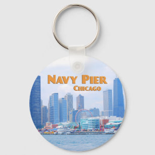 Navy Pier - Chicago Illinois Keychain