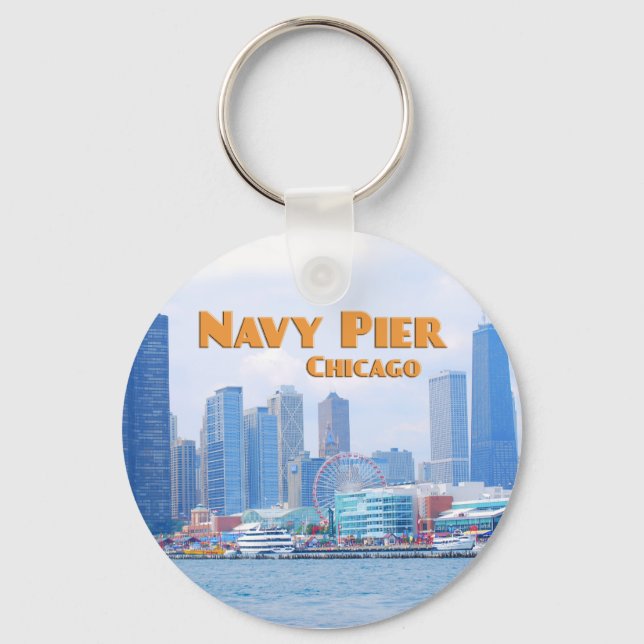 Navy Pier - Chicago Illinois Keychain (Front)