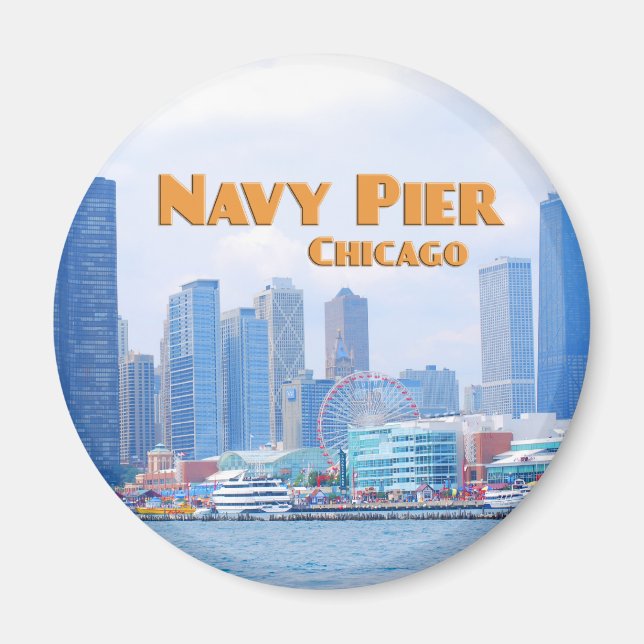 Navy Pier - Chicago Illinois Magnet (Front)