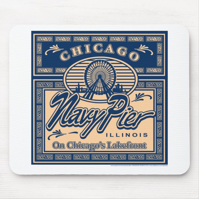 Navy Pier Chicago Mouse Pad (Front)