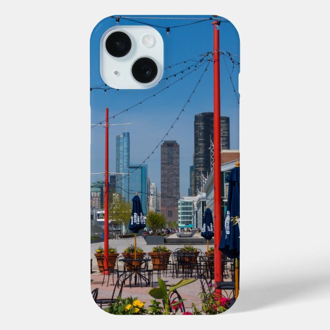 Navy Pier Lines Case-Mate iPhone Case (Back)