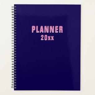 Navy pink planner