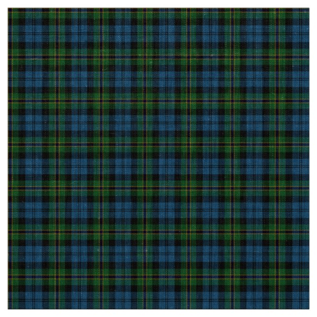 Navy Polaris Tartan Fabric (Swatch)
