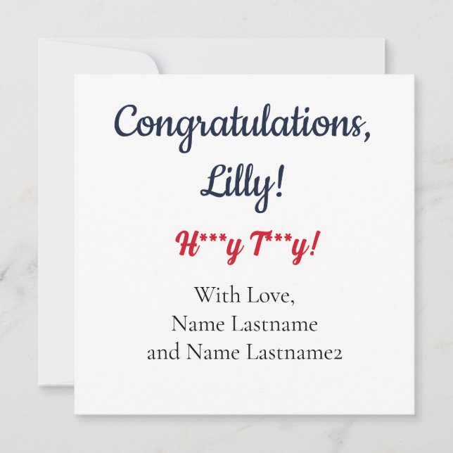 NAVY, RED Oxford, MS Personalized Gift Card (Front)