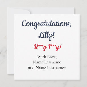 NAVY, RED Oxford, MS Personalized Gift Card