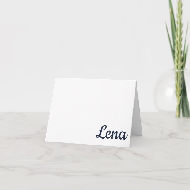 NAVY, RED Oxford, MS Personalized Note Card (Front)