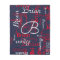 Navy & Red Pattern of Names