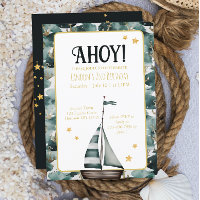 Navy Sail Boat Nautical Anchor Birthday