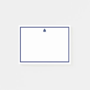 Navy Sailboat Post-it Notes