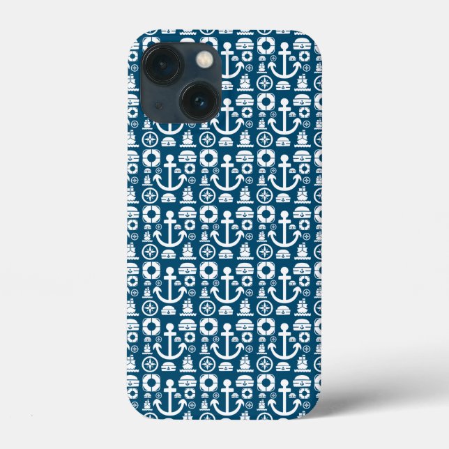 Navy sailor Element sea pattern Case-Mate iPhone C Case (Back)